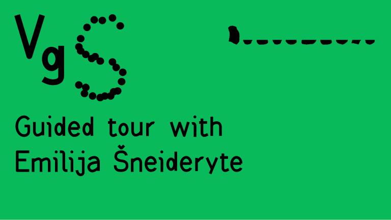 VGW GUIDED TOUR | 13:30 with Emilija Šneiderytė